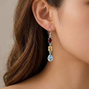 Serendib Tricolor Earrings