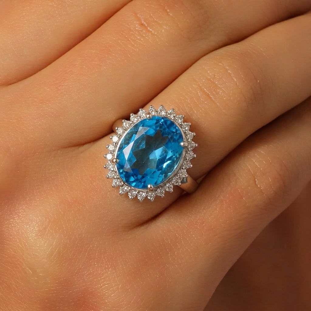 Imperial Blue Topaz Ring