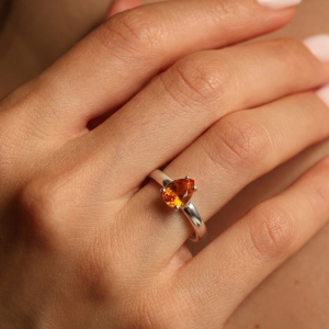 Golden Ember Ring