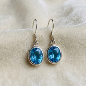 Blue Topaz Earings