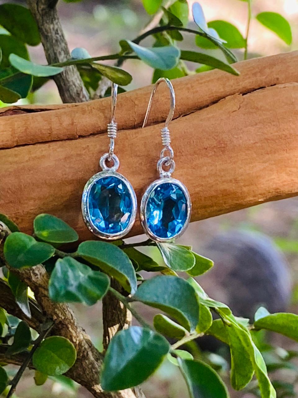 Blue Topaz Earings - Image 2