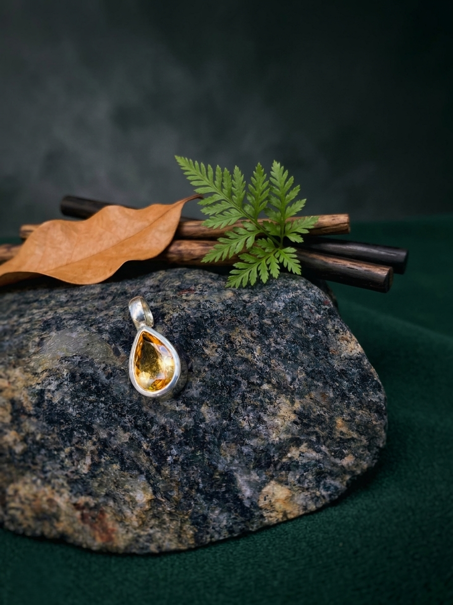 Citrine Pendant Necklace - Image 2